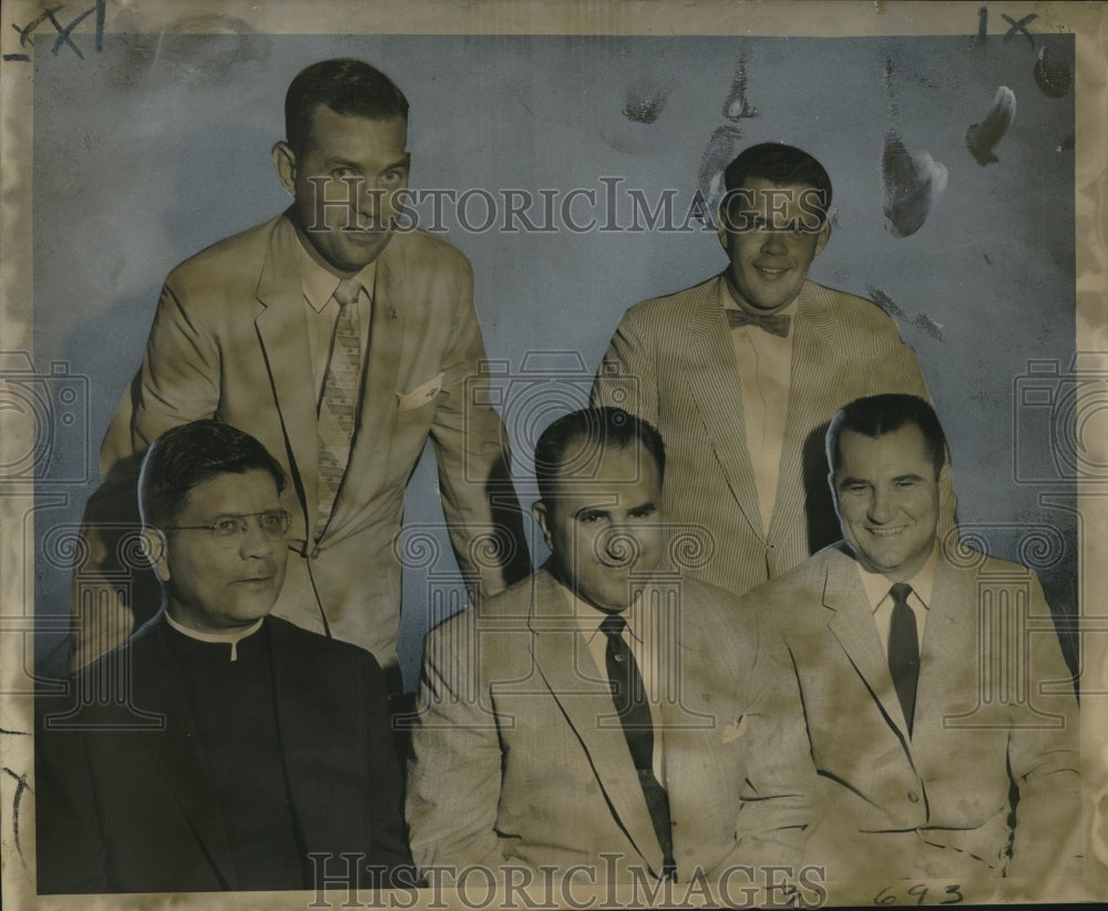 1958 Press Photo New Officers Metropolitan Chapter Knights of Columbus-Historic Images