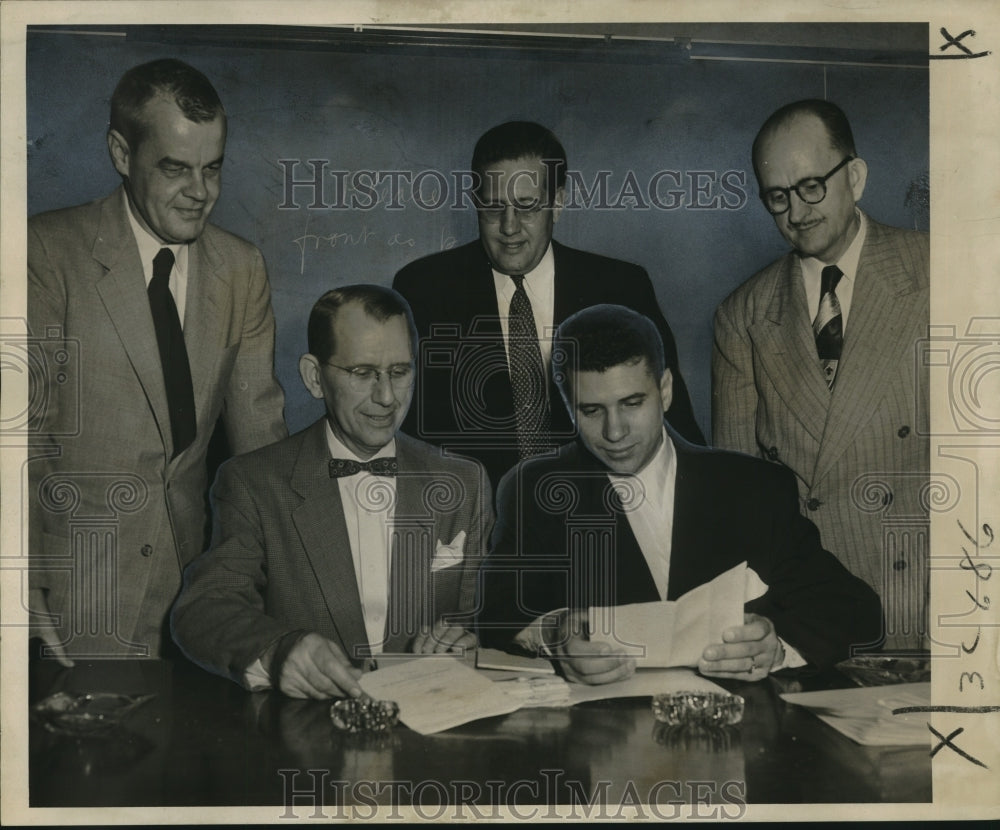 1953 Press Photo Doctors at Two-Day meeting of Louisiana Psychological Assoc.-Historic Images