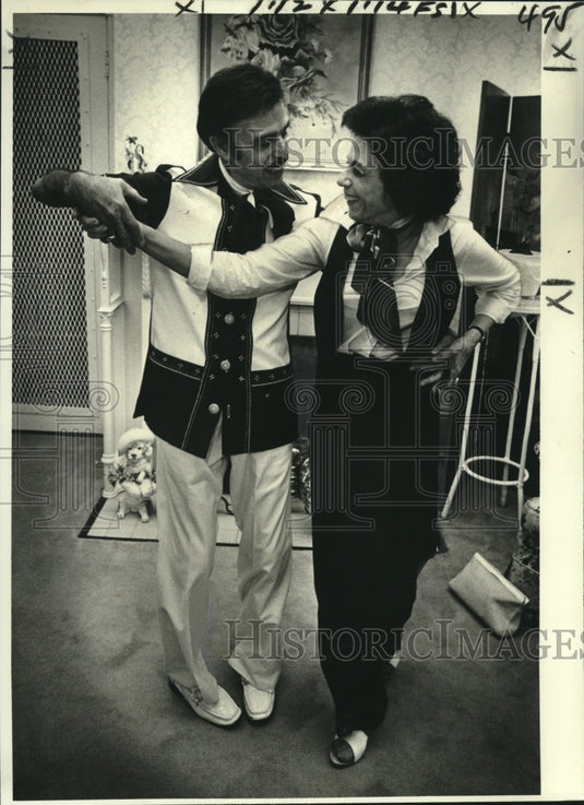 1979 Press Photo Dancers Harold and Sylvia Frank of the De Sylva Twins - Historic Images