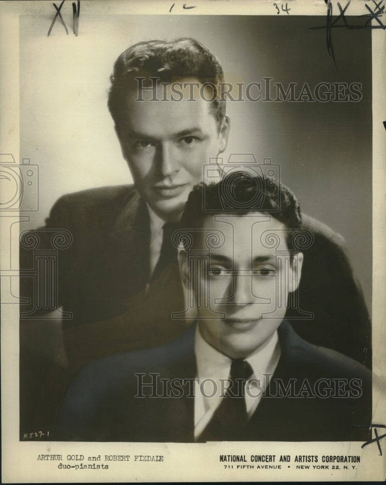 1954 Duo-Pianists Arthur Gold & Robert Fizdale - Historic Images