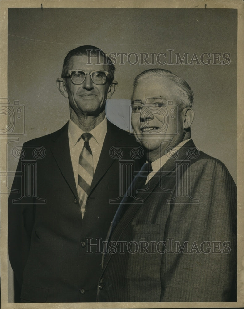 1970 Press Photo Murray Smith and John Fox of City Park Tennis Club play - Historic Images