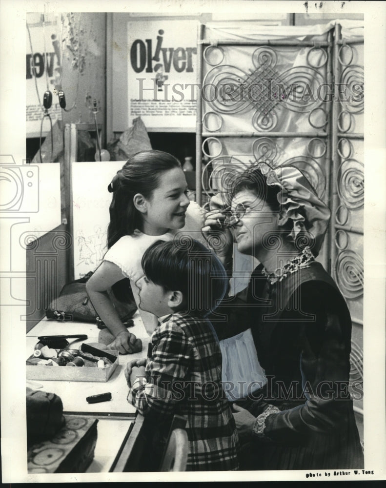 1969 Quinn Todd, brother Kemper, and Mrs. James Todd Jr. backstage. - Historic Images