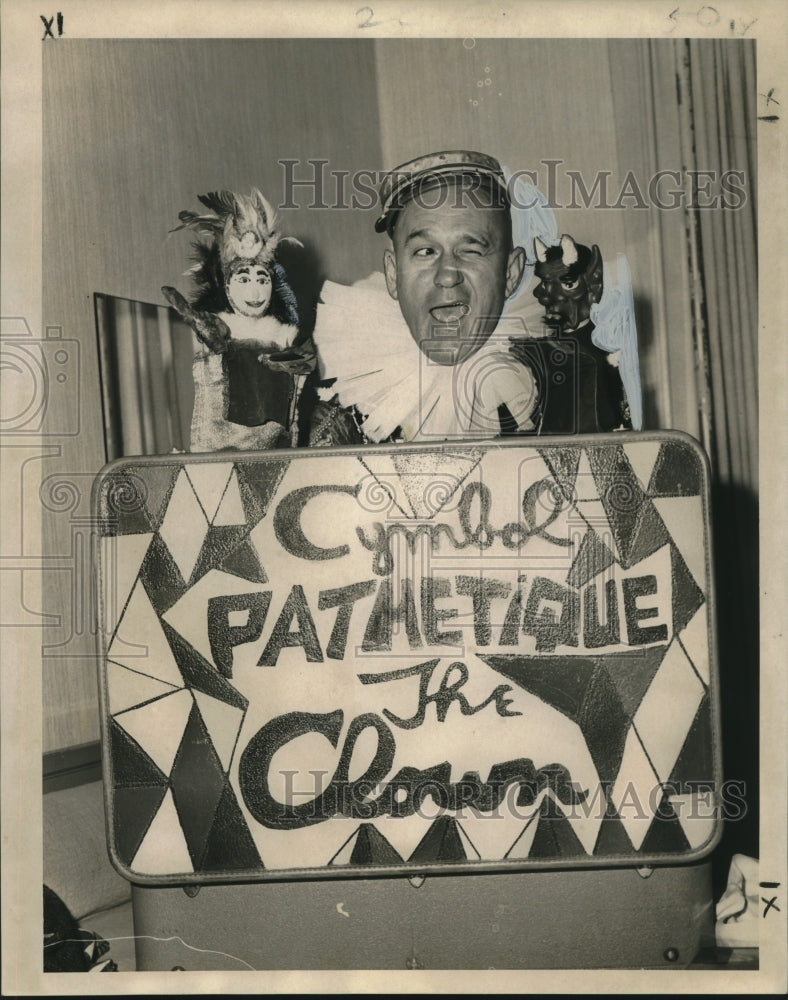 1965 Larry Evers - Pathetique the Clown - in New Orleans - Historic Images