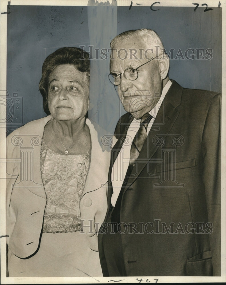 1966 Mr. &amp; Mrs Walter Eversmeyer&#39;s  50th Anniversary, New Orleans - Historic Images