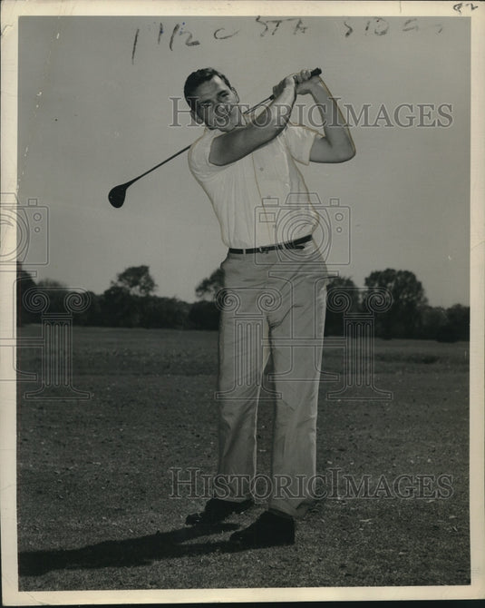 Press Photo Golf player Fritz Franz, Tulane University - noo19298 - Historic Images