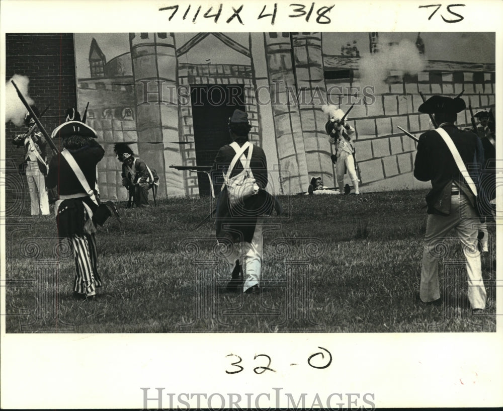 1978 Press Photo Members of the New Orleans Historical Re-enactment Society - Historic Images