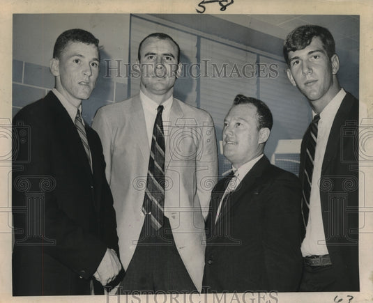 Press Photo Jesuit High School Basketball Coach Dick Francis, New Orleans - Historic Images