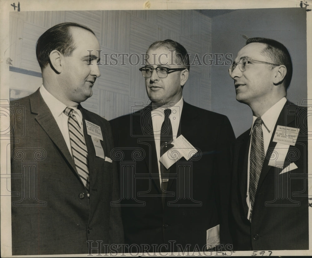 1958 Press Photo Doctors speaking at the Dental Association meeting - noo19632-Historic Images