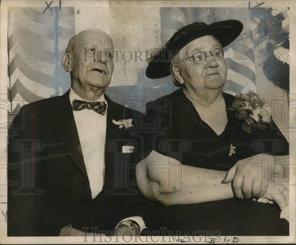 1957 Mr. &amp; Mrs. Charles Fourroux Sr. Celebrate 50th, New Orleans - Historic Images