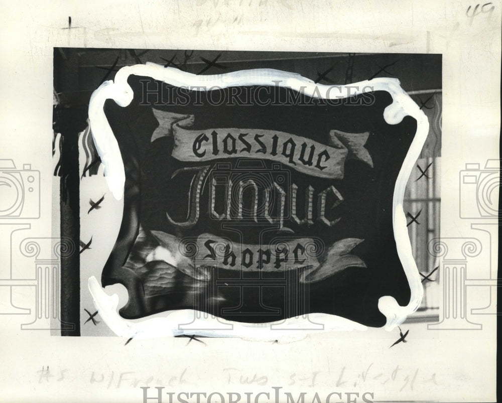 1978 Classique Junque Shoppe Sign, New Orleans - Historic Images