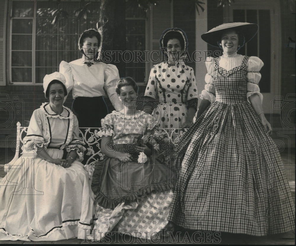 1961 Women of Franklington Wear Costumes for Centennial Celebration-Historic Images