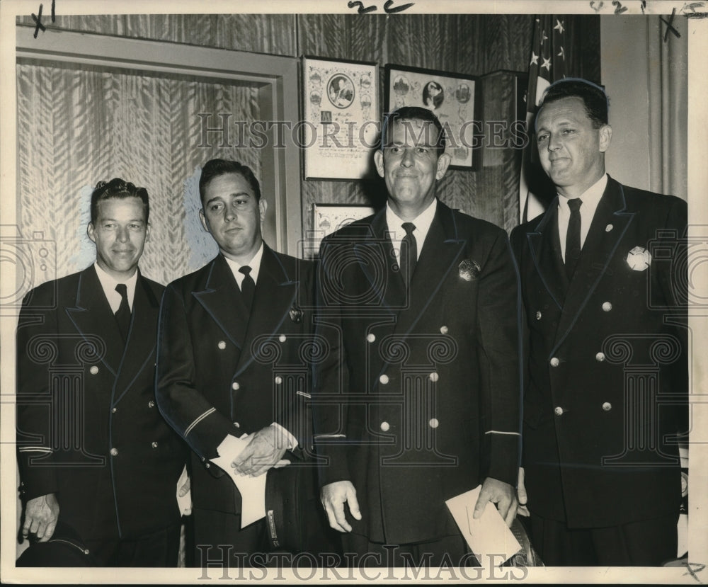 1964 New Captains in New Orleans Fire Department - Historic Images