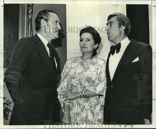 1976 Press Photo Enrigue Rousseau, Mr. & Mrs. Alberto Fowler, New Orleans - Historic Images