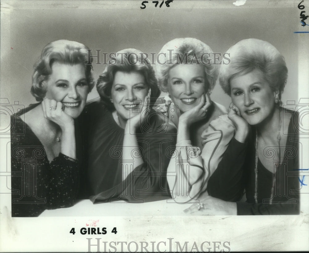 1980 Press Photo Members of the Musical Group 4 Girls 4 - noo20067 - Historic Images