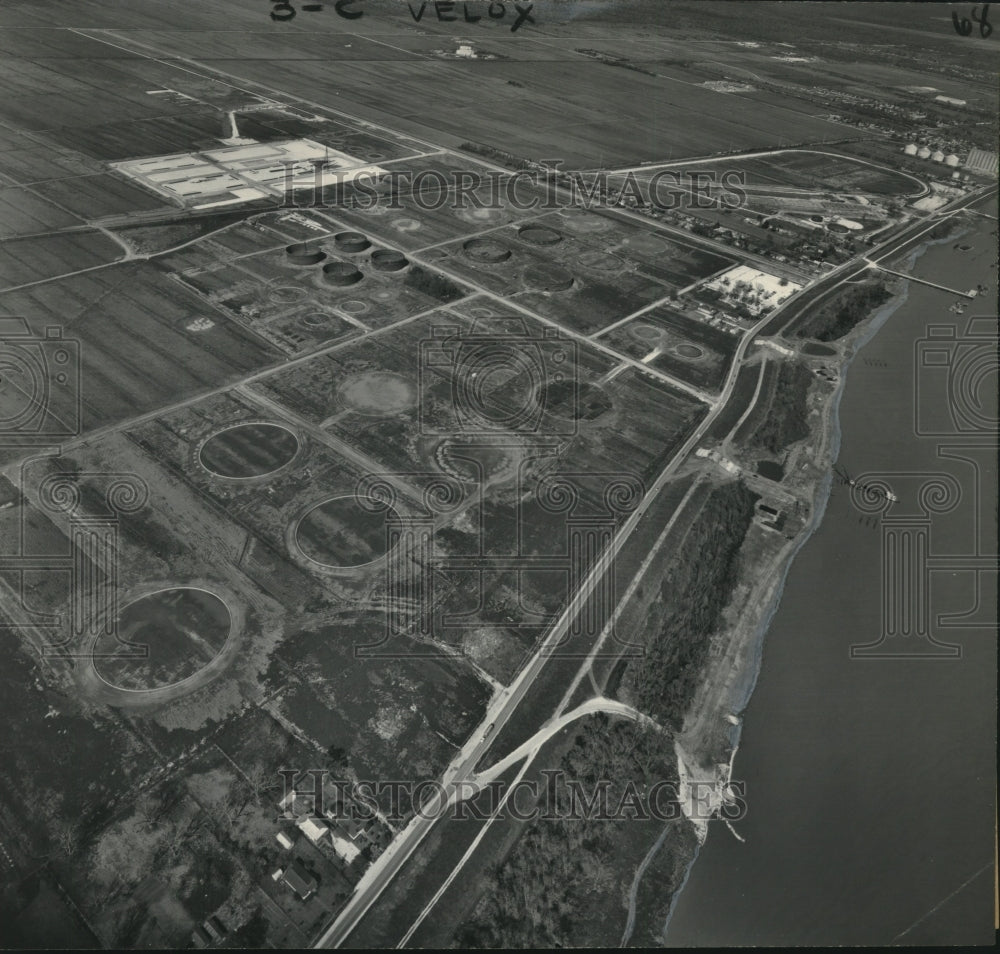 1975 Press Photo Aerial View of the Energy Corporation of Louisiana, Ltd. - Historic Images