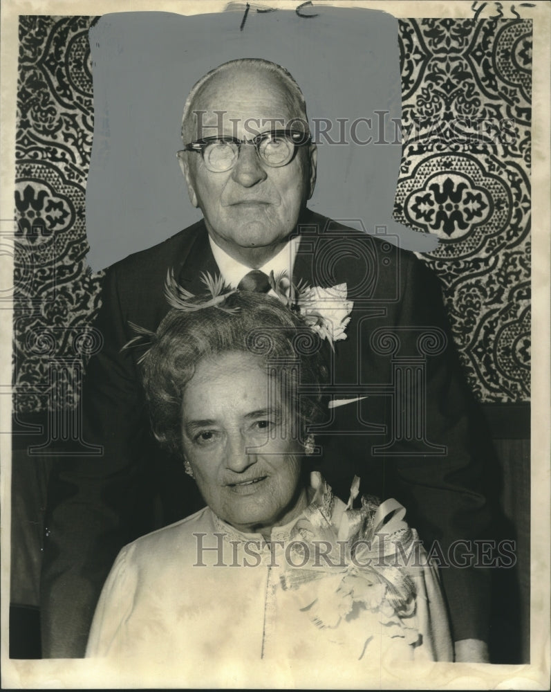 1969 Mr. &amp; Mrs. Nelson Gaudet Observe 50th Anniversary, New Orleans - Historic Images