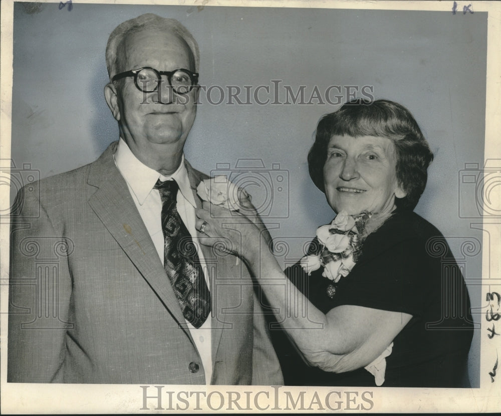 1960 Press Photo Mr. &amp; Mrs. Joseph Genovese&#39;s 50th Anniversary, New Orleans-Historic Images