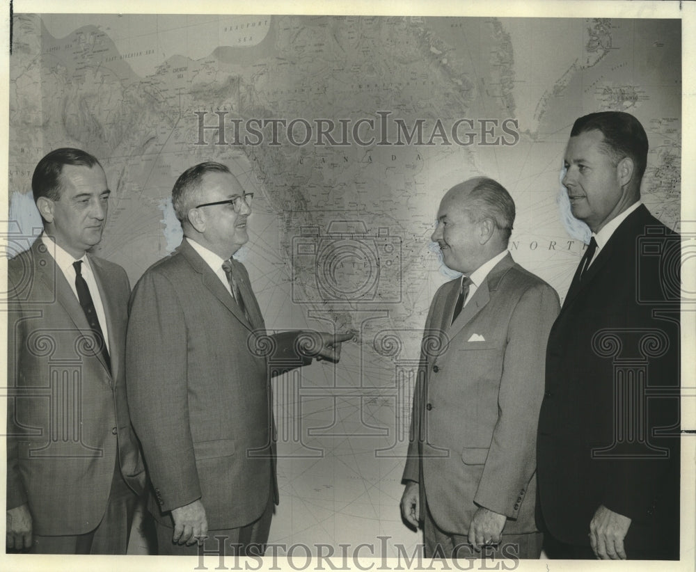 1964 Press Photo International House, Home Builders Plan Mexico Trade Mission-Historic Images