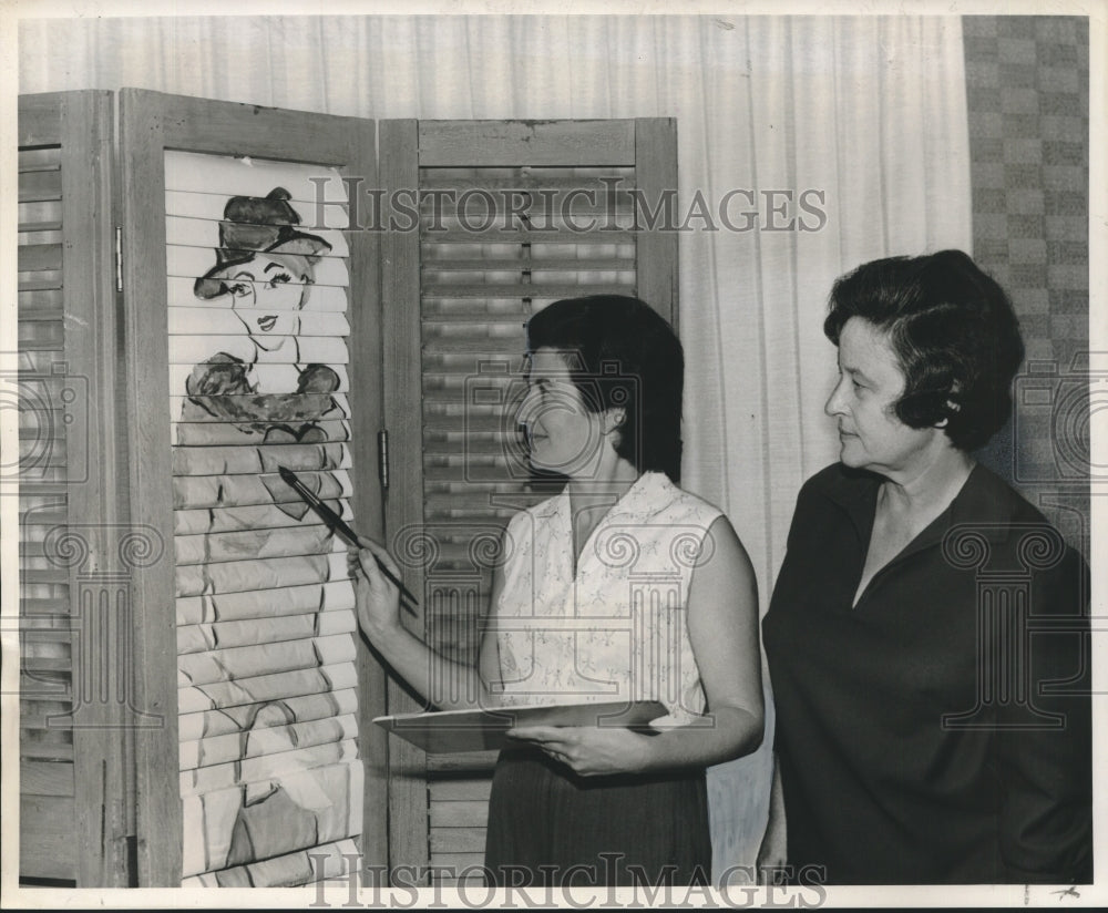 1963 Hadassah Artist Mrs Irving Gordon and President Mrs Mose Brener - Historic Images