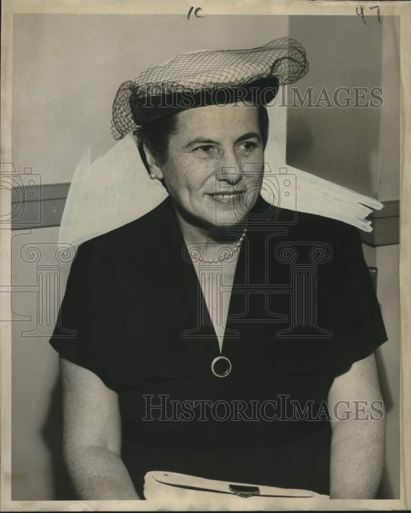 Press Photo Mrs. Moise Goldstein, President of Institute American Architects - Historic Images