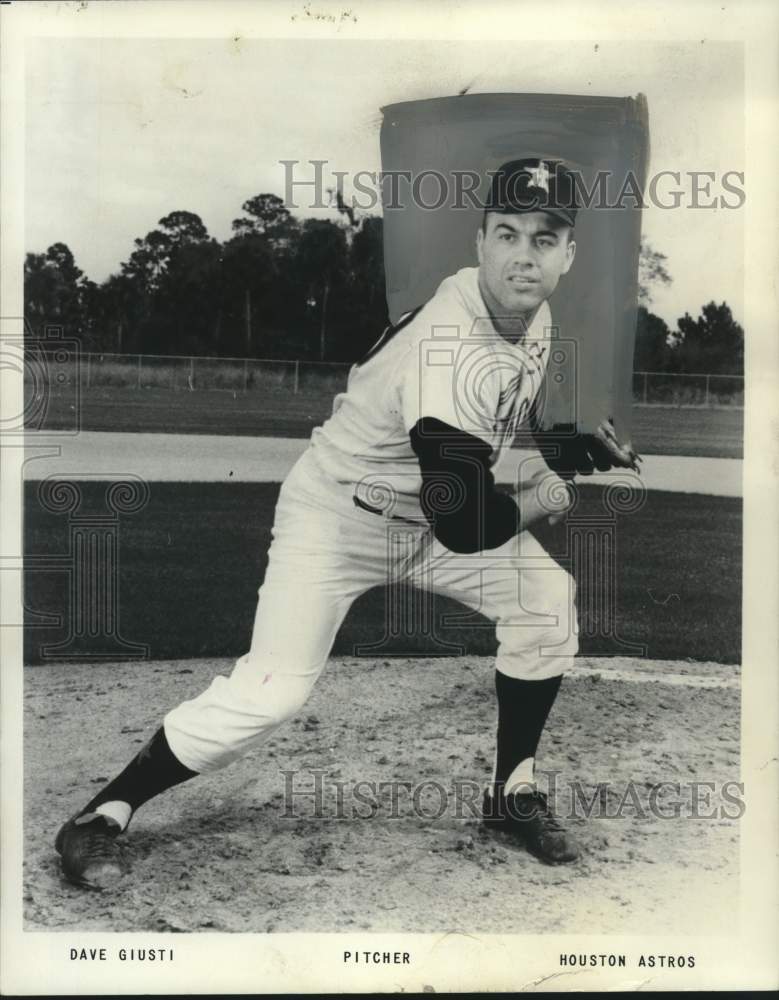 1966 Press Photo Baseball - Houston Astros Pitcher Dave Giusti - noo22054- Historic Images
