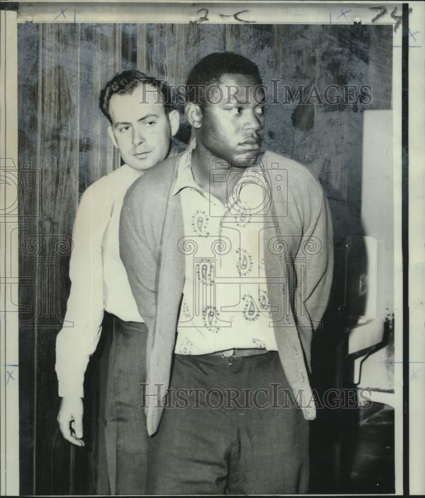 1967 Detective Michael Tobin Escorts  George Goins to Police Station - Historic Images