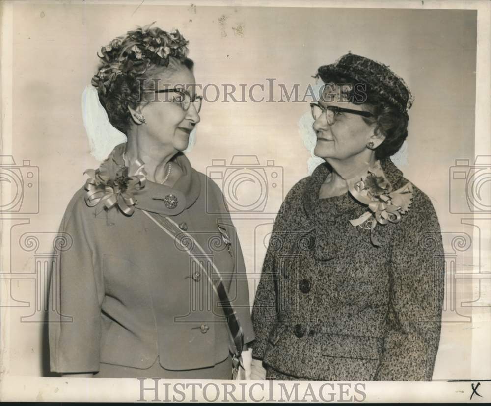1963 Mrs. E.L. Gladney & Mrs. A.C. Skannal Jr of Colonial Dames-Historic Images