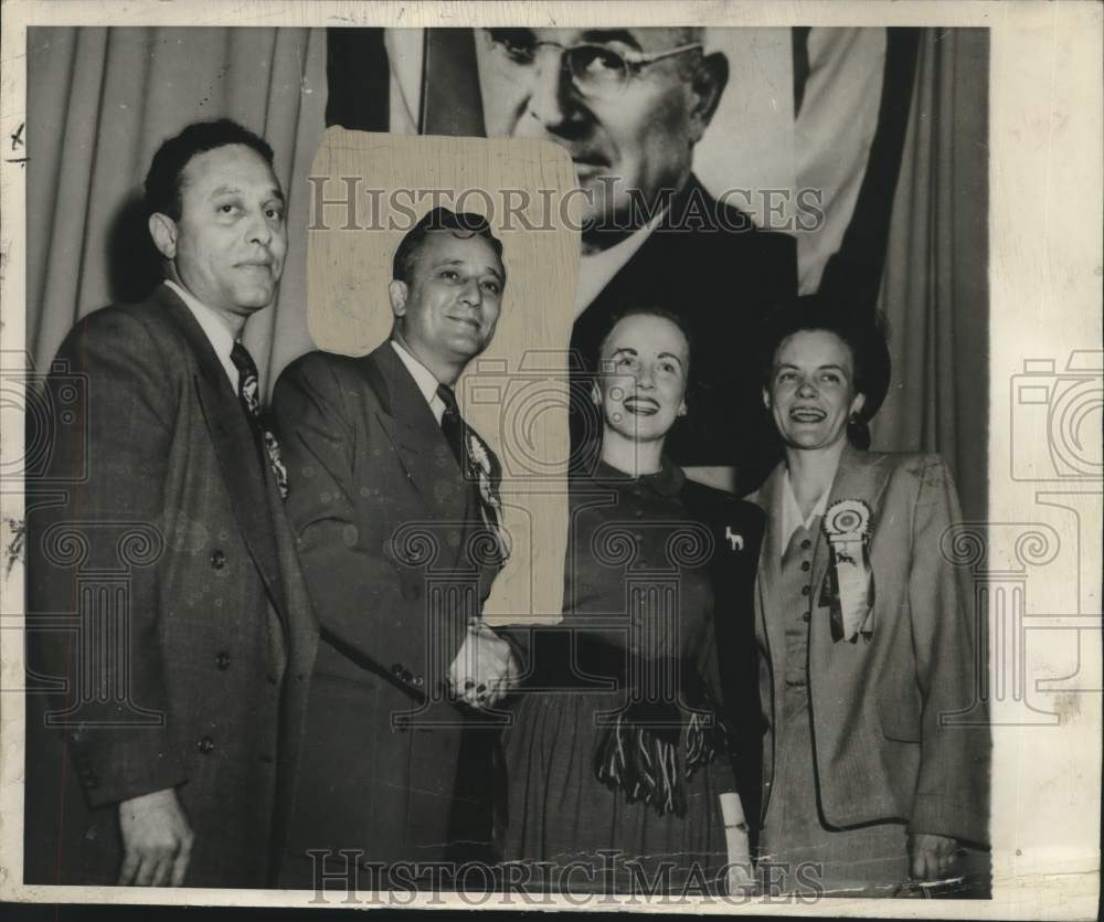 1949 Press Photo J. W. Gilmore in a group photo - Historic Images
