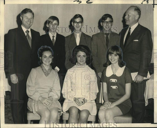1970 Press Photo Ramon E. Billeaud and Second Place Good Provider Honorees- Historic Images