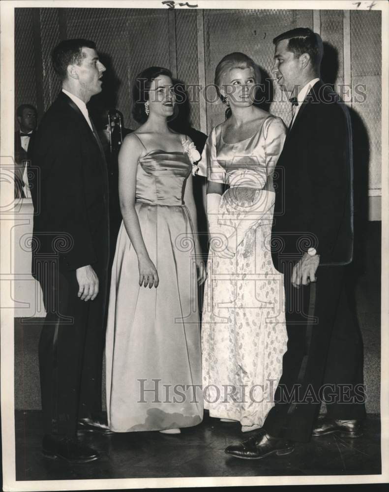 1965 Attendees of Bachelors Club of New Orleans annual ball - Historic Images