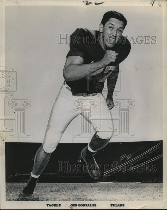 1967 Press Photo Gus Gonzales, Tackle, Tulane Football - noo23485 - Historic Images