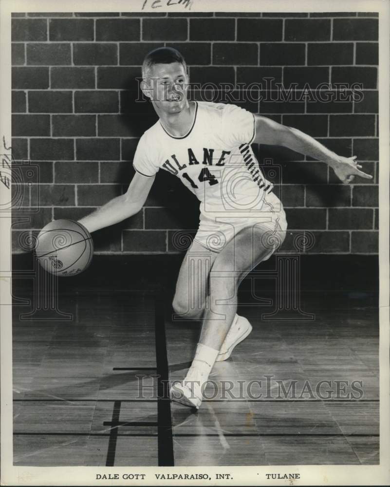 1963 Press Photo Dale Gott, basketball player, Tulane - noo23606 - Historic Images
