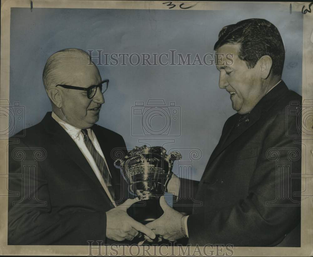 1966 Darwin S. Fenner receives, Times-Picayune Loving Cup, Tulane-Historic Images