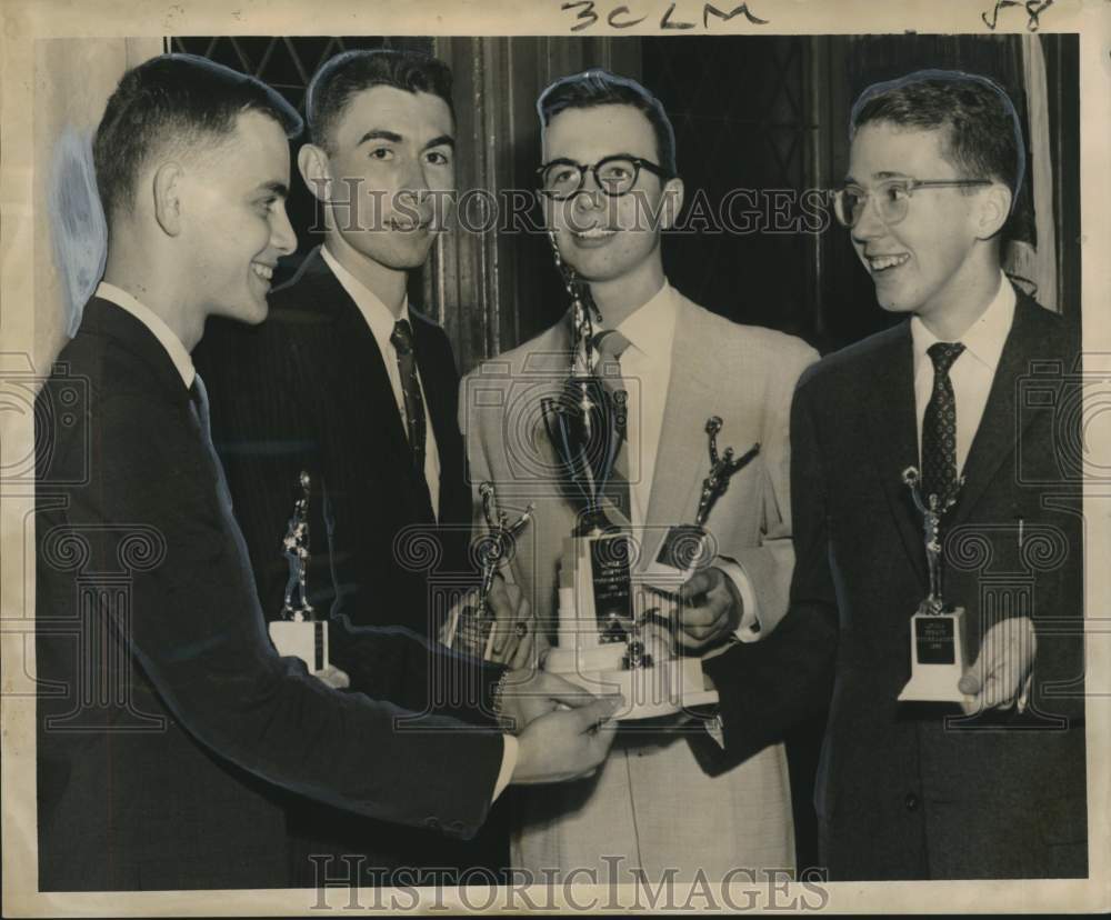 1958 Harry Fledderman, annual high school debate, Loyola University-Historic Images