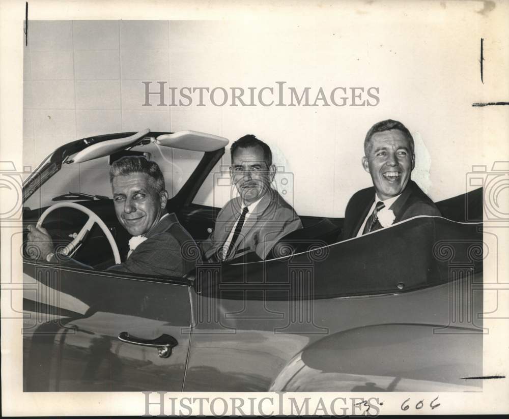 1965 George Gossom, President Willard E. Robertson, Volkswagen-Historic Images