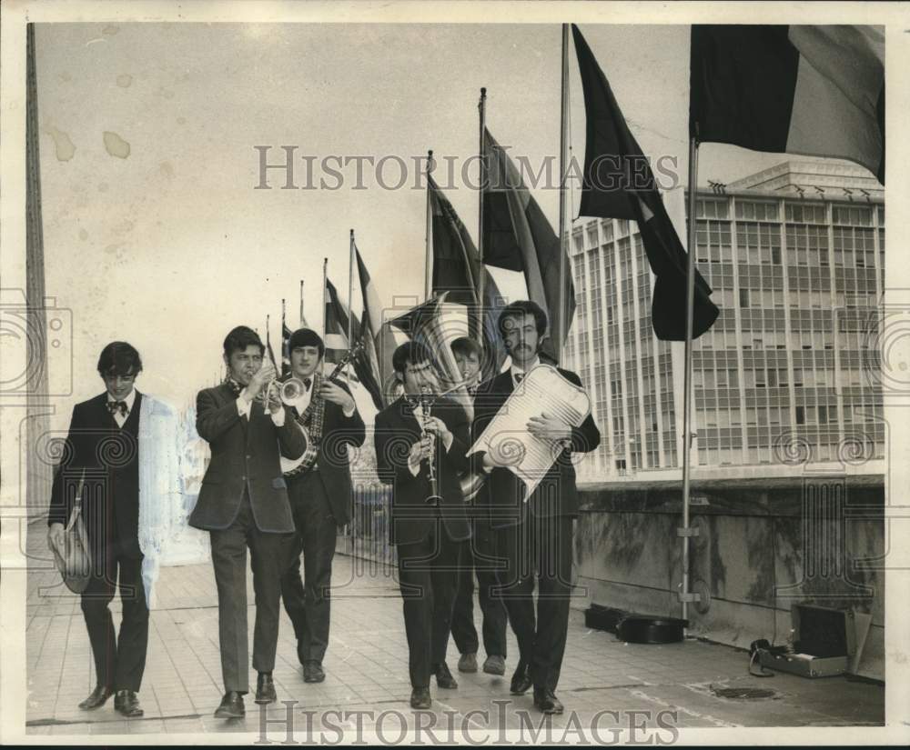 1971 Press Photo German Exports, Hallelujah Ramblers Band, Plays in New Orleans - Historic Images