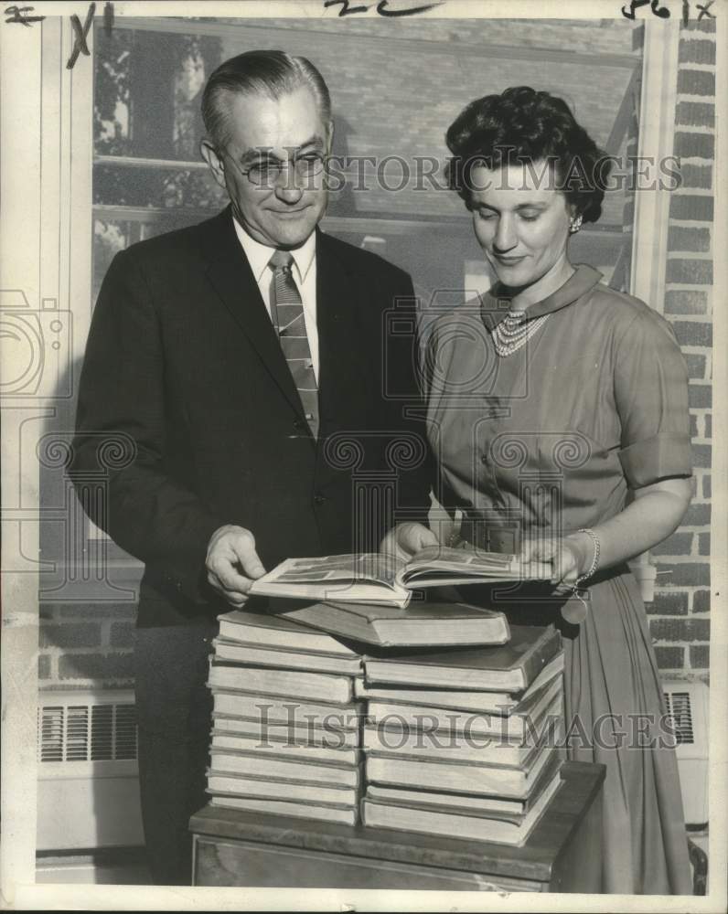 1961 Manager James Hay With St. Cecelia Teacher Marie Strassel-Historic Images