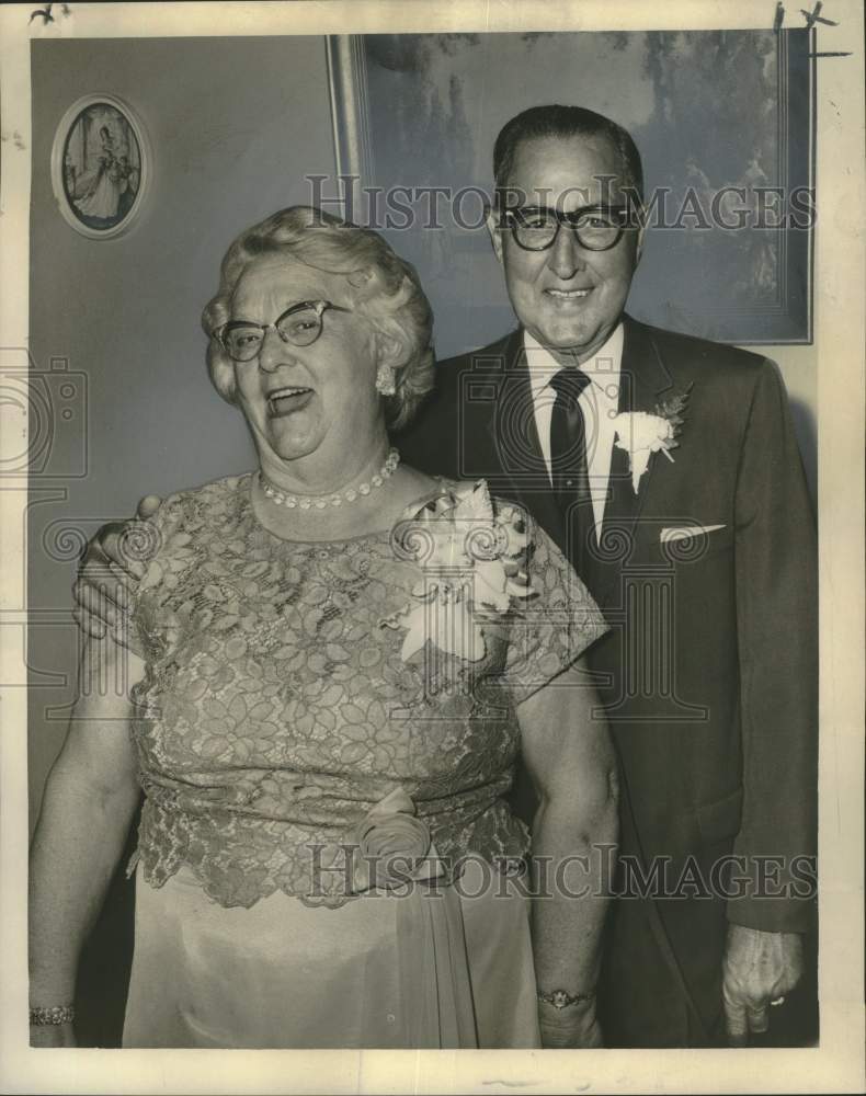 1965 Press Photo Mr. and Mrs. John J. Guelfo Senior, 50th wedding anniversary-Historic Images