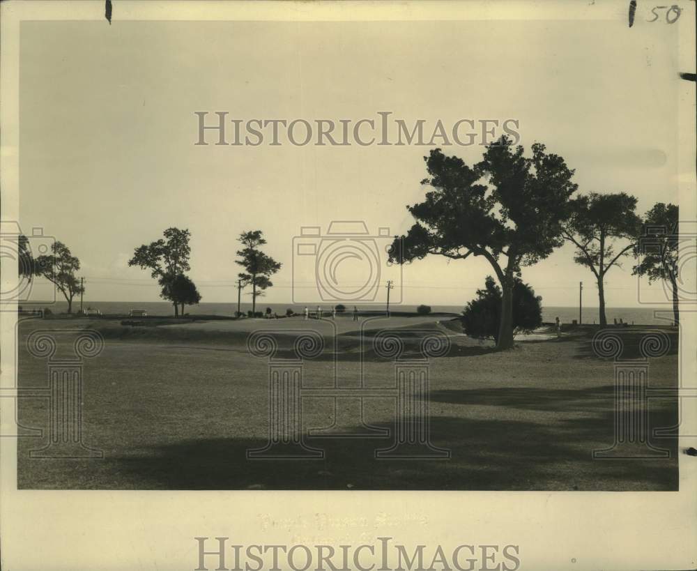 1975 Press Photo Golf Course on the Gulf coast in Louisiana - noo25792- Historic Images