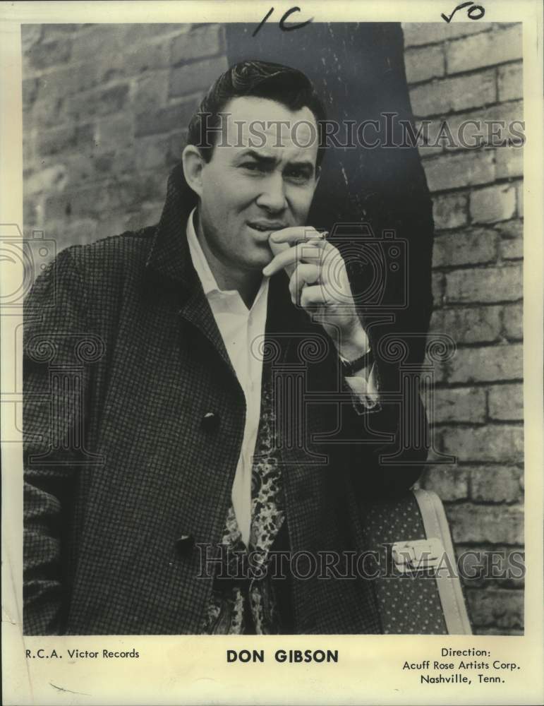 1968 Press Photo Don Gibson, country music musician - noo25971-Historic Images