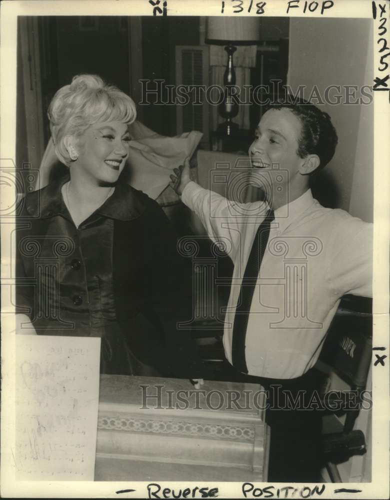 1960 Singer Joe Grey with Actress Ann Sothern - Historic Images