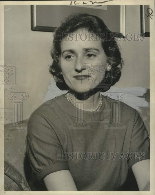 1960 Press Photo Miss Audrey C. Hall, pres. of New Orleans Credit Women's Club - Historic Images