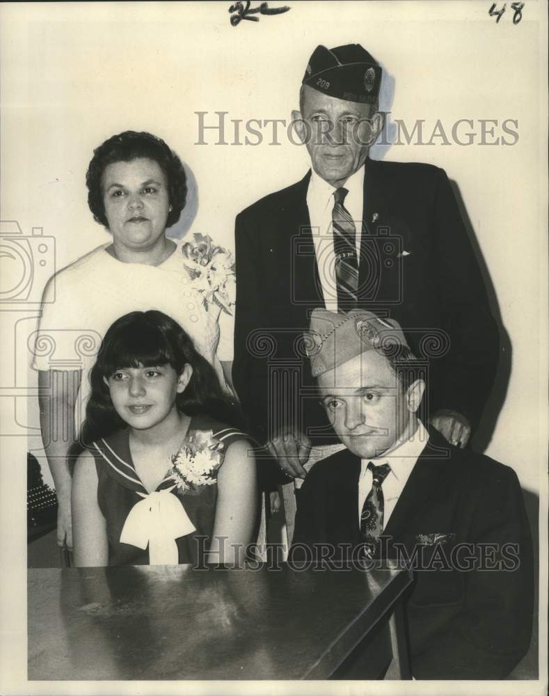 1970 Press Photo New officers of American Legion post 203, Gentilly Louisiana - Historic Images