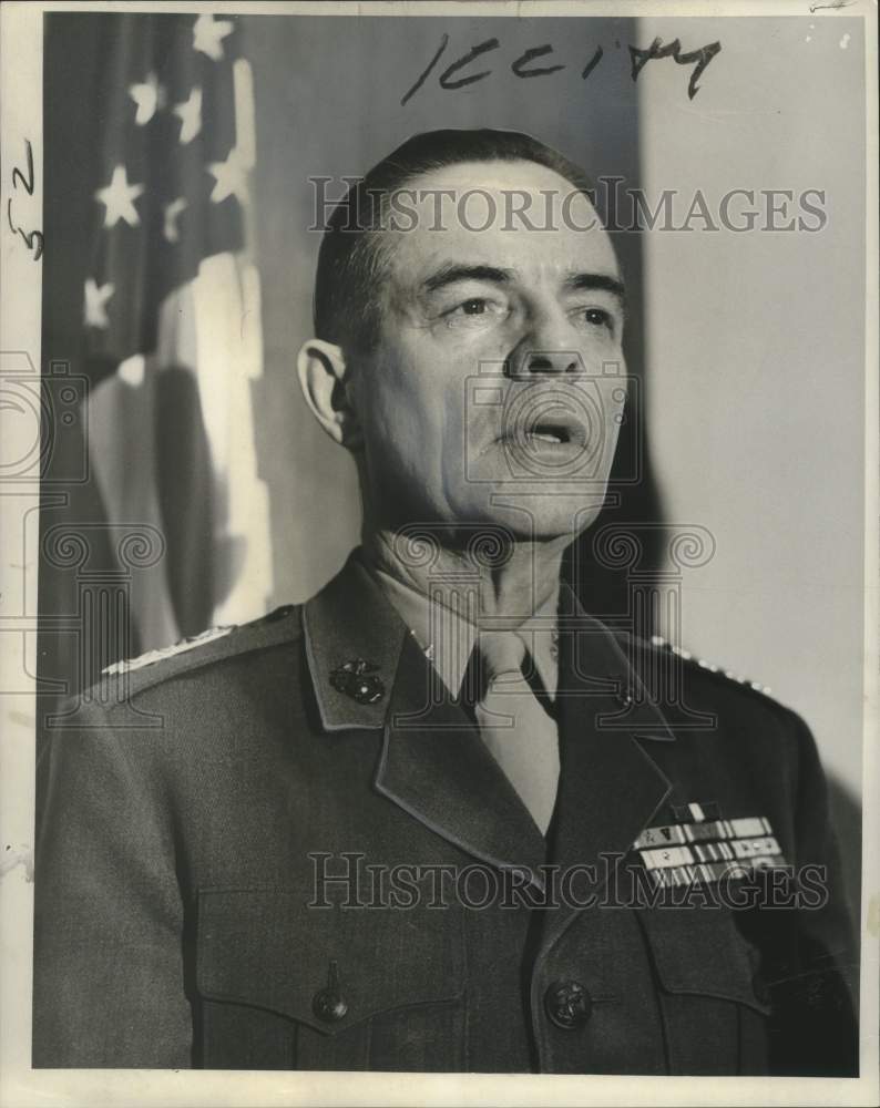 1966 General Wallace M. Greene Jr., Commandant, U.S. Marine Corps-Historic Images