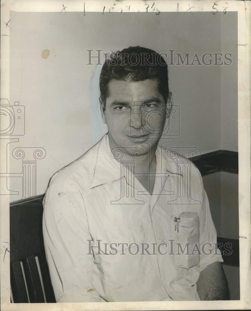 1955 New Orleans Narcotics Policeman Clarence Giarusso - Historic Images