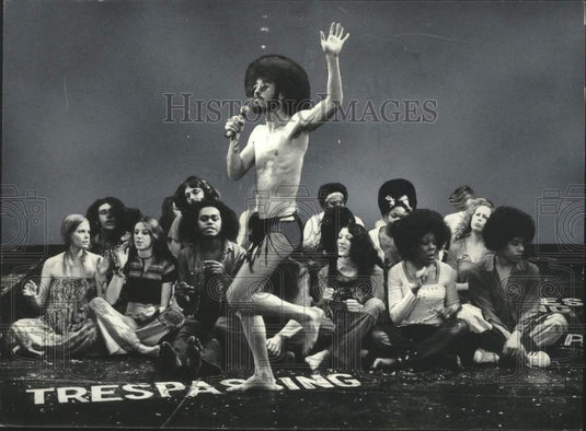 1971 Press Photo Doug Rowell & others in musical "Hair" at New Orleans Theater - Historic Images