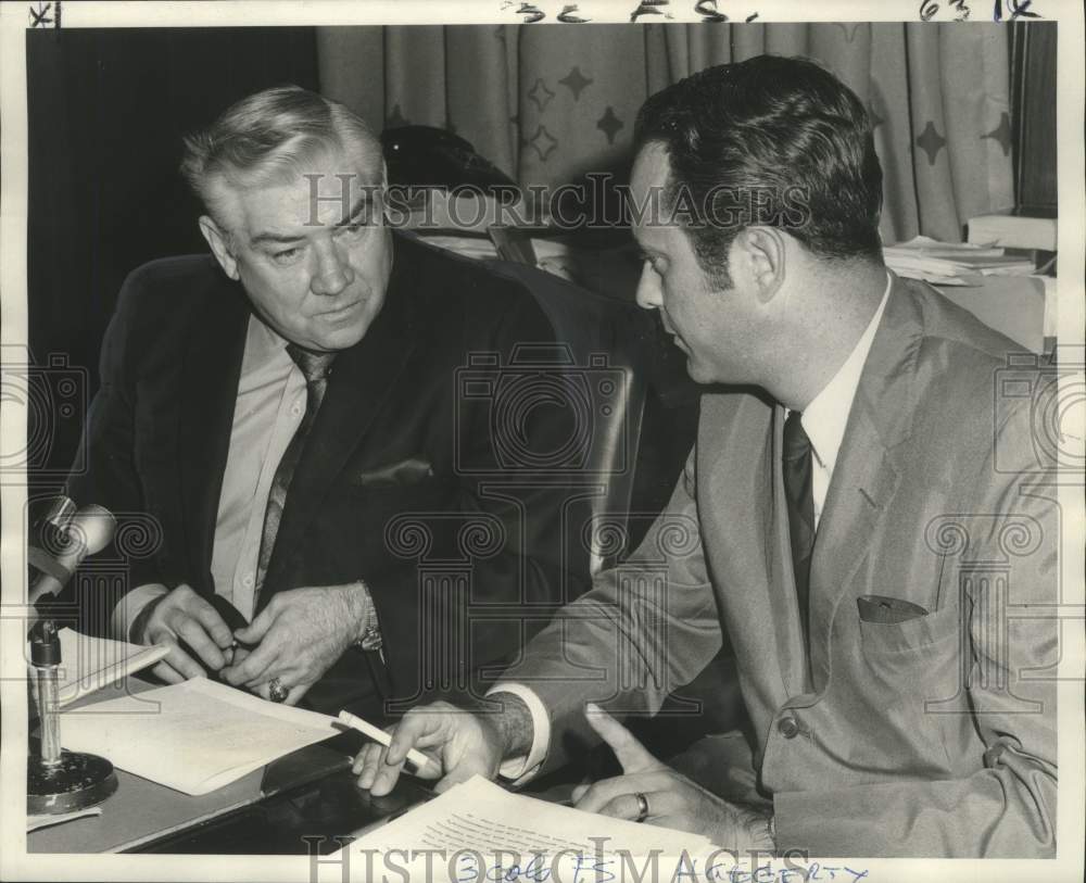 1970 Judge Edward A. Haggerty Junior and Attorney Robert J. Ziblich - Historic Images