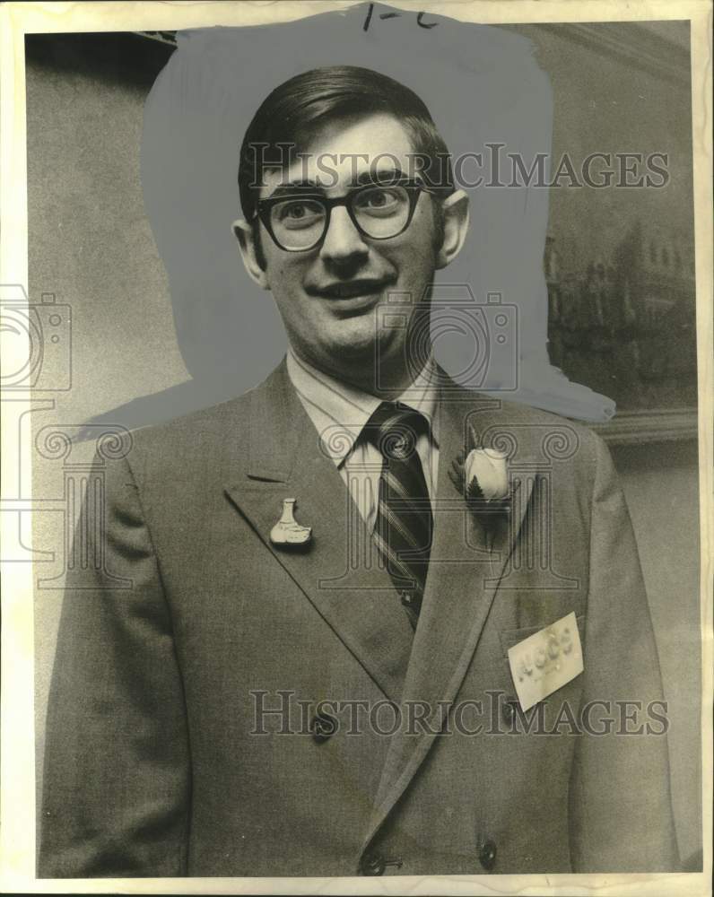 1970 Press Photo Bill Holton, president of New Orleans Ceramics Society - Historic Images