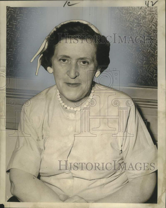 Press Photo Mrs. Henry B. Hartman of the City Park Women's Club - Historic Images