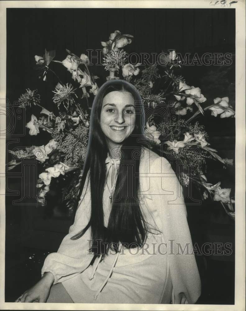 1977 Press Photo Lisa Ann Herbert, Queen of Babylon, Krewe of Knights of Babylon - Historic Images